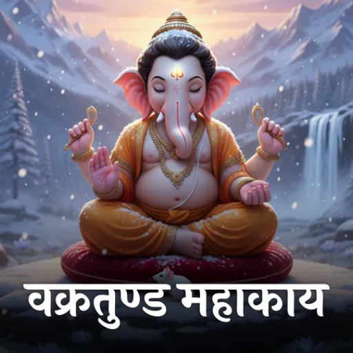 वक्रतुंड महाकाय मंत्र (ध्यान जप)