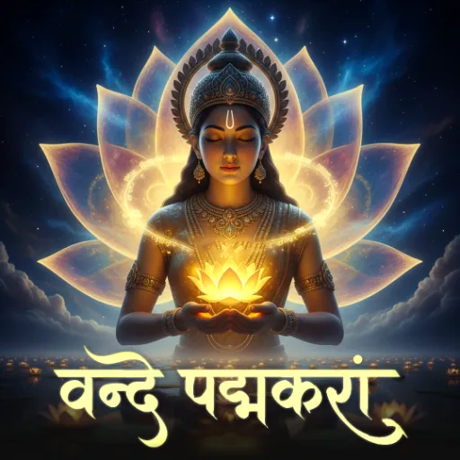 वंदे पद्मकराम् लक्ष्मी मंत्र - ध्यान