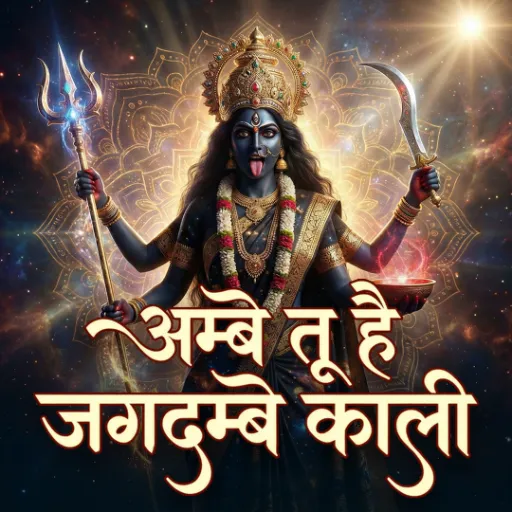 अम्बे तू है जगदंबे काली