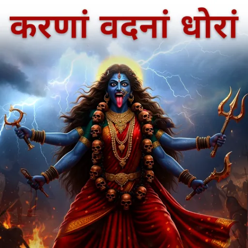 करणां वदनां घोरां - काली मंत्र 